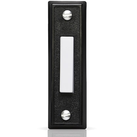 Newhouse Hardware Lighted Door Chime Push Button, Black BT4BL